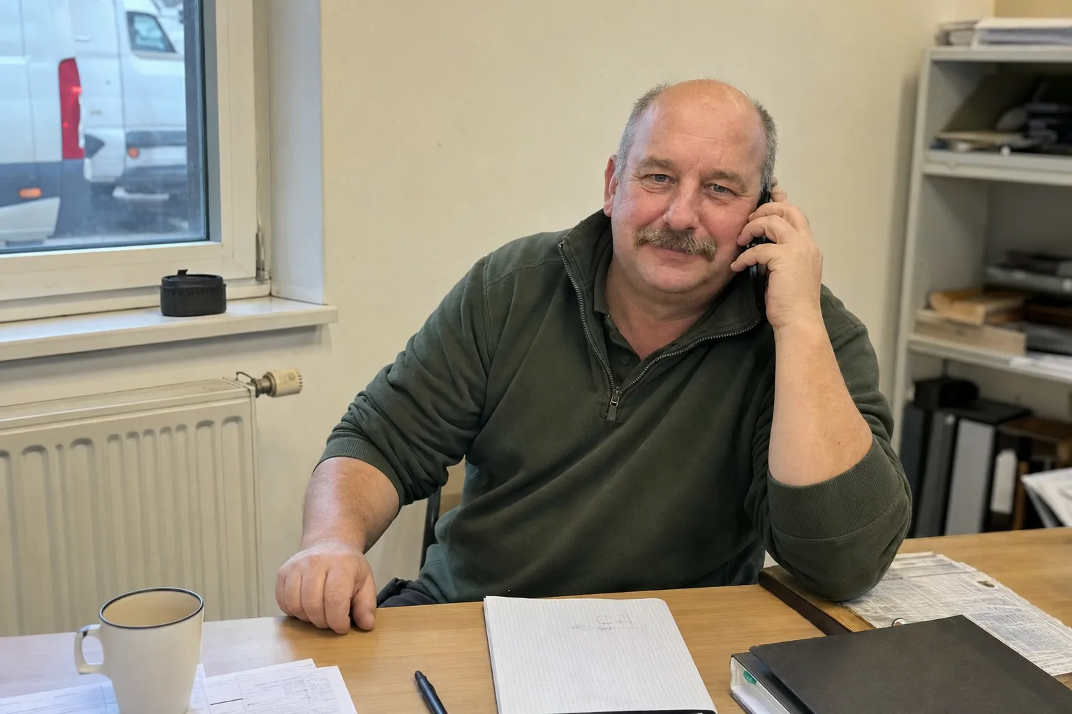Inhaber der Kammerjäger Becker bei einem Einsatz